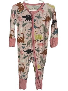 3/6 Months Little Sleepies Dinosaur Zippy